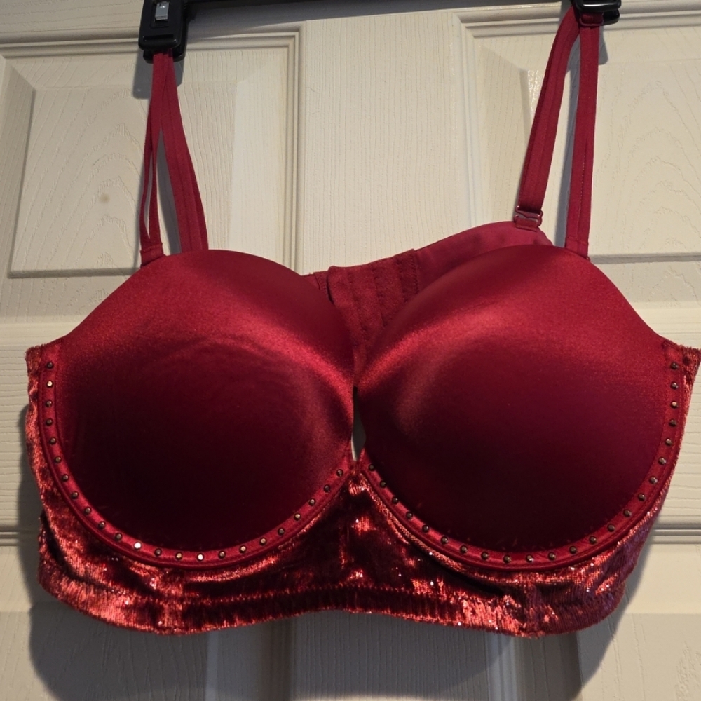 Victoria's Secret Shimmering Red Bra